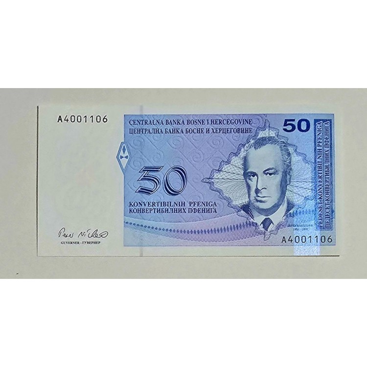 BOSNA HERSEK 50 CONVERTİPLE PFENİGA  PİK P-57 YIL 1998 KONDİSYON 10/10 
