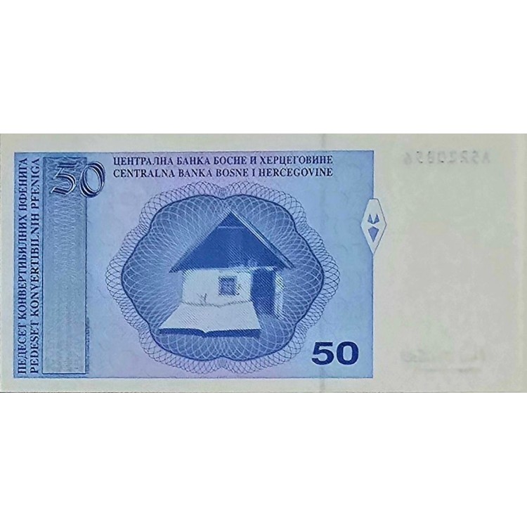 BOSNA HERSEK 50 CONVERTİPLE PFENİGA  PİK P-58 YIL 1998 KONDİSYON 10/10 