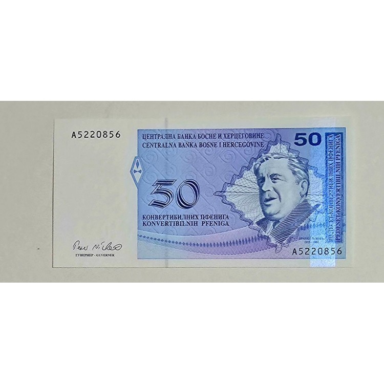 BOSNA HERSEK 50 CONVERTİPLE PFENİGA  PİK P-58 YIL 1998 KONDİSYON 10/10 