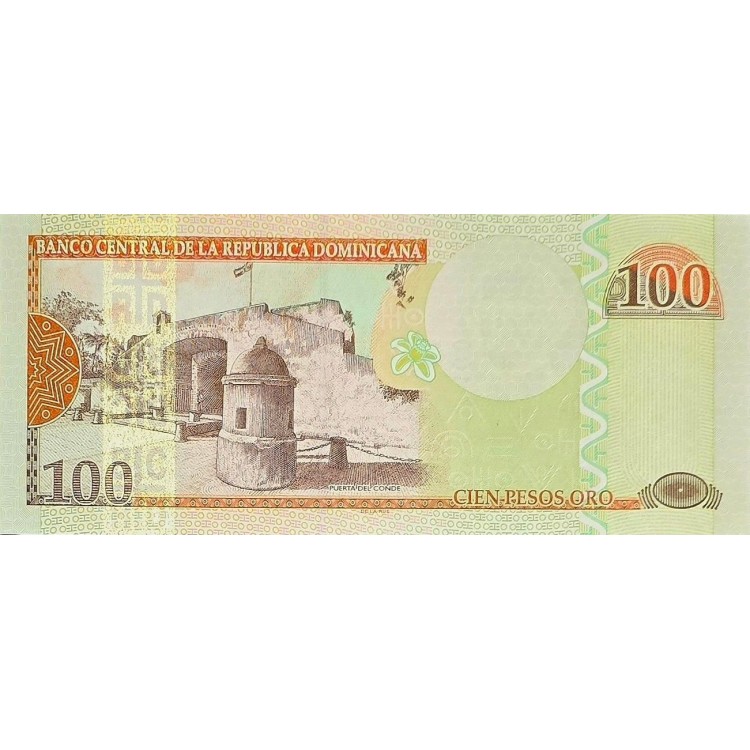 DOMİNİK CUMHURİYETİ 100 PESOS  ORO PİK P177a YIL 2006  KONDİSYON 10/10