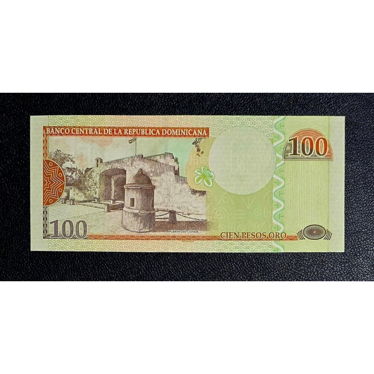 DOMİNİK CUMHURİYETİ 100 PESOS  ORO PİK P177a YIL 2006  KONDİSYON 10/10