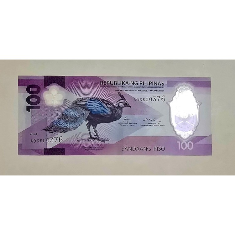 FİLİPİNLER 100 PİSO  PİK P-250a YIL 2024 KONDİSYON 10/10 