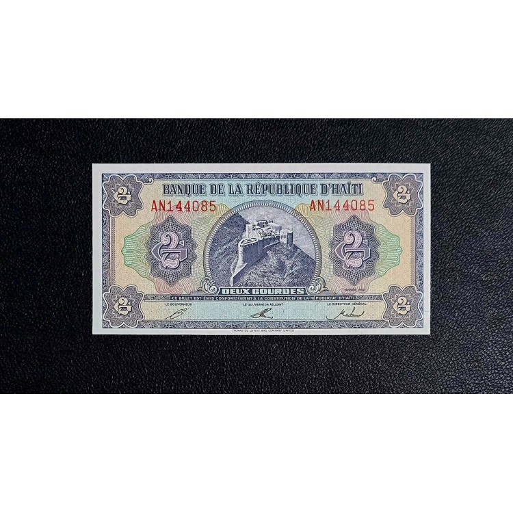 HAİTİ  2 GOURDES PİK P-260 YIL 1992 KONDİSYON 10/10 