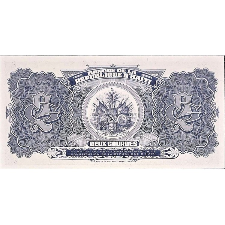 HAİTİ  2 GOURDES PİK P-260 YIL 1992 KONDİSYON 10/10 