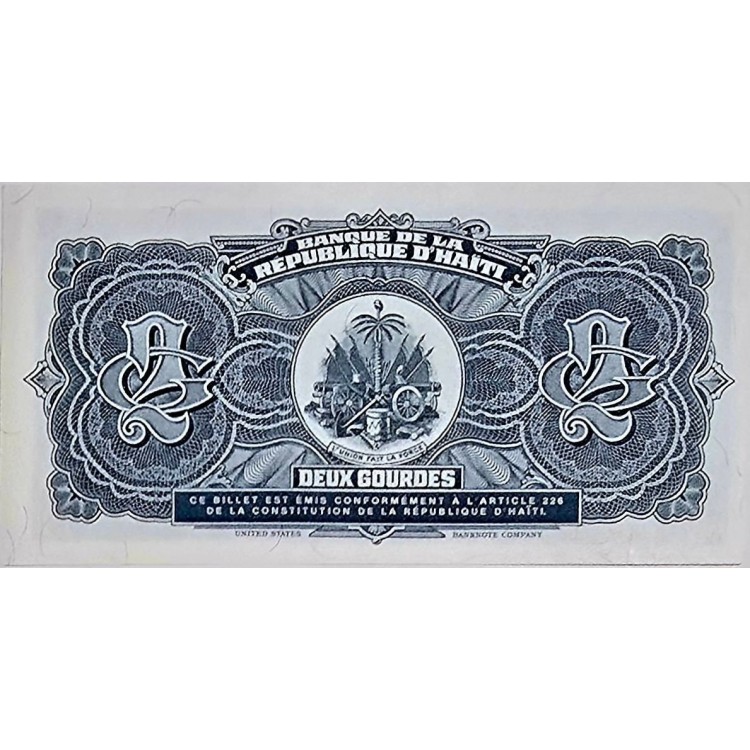 HAİTİ  2 GOURDES PİK P-254 YIL 1990 KONDİSYON 10/10 