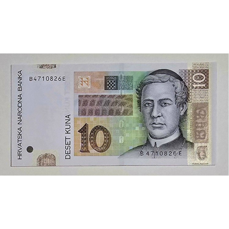 HIRVATİSTAN 10 KUNA PİK P-38b YIL 2012 KONDİSYON 10/10