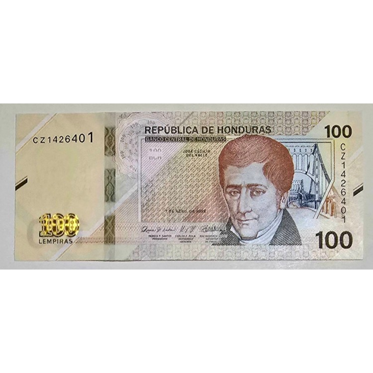HONDURAS 100 LEMPİRAS PİK P-112 YIL 2022 KONDİSYON 10/10 