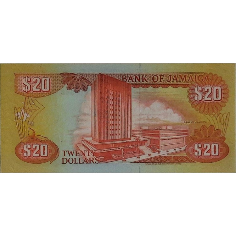JAMAİKA 20 DOLLARS PİK P-72/e YIL 1995 KONDİSYON 10/10 