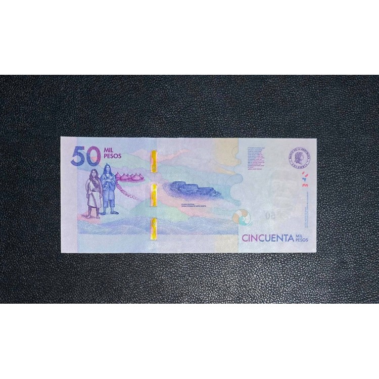 KOLOMBİYA 50.000 PESOS 2020 P#462f  KONDİSYON 10/10