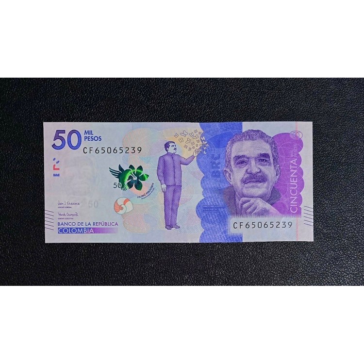 KOLOMBİYA 50.000 PESOS 2020 P#462f  KONDİSYON 10/10