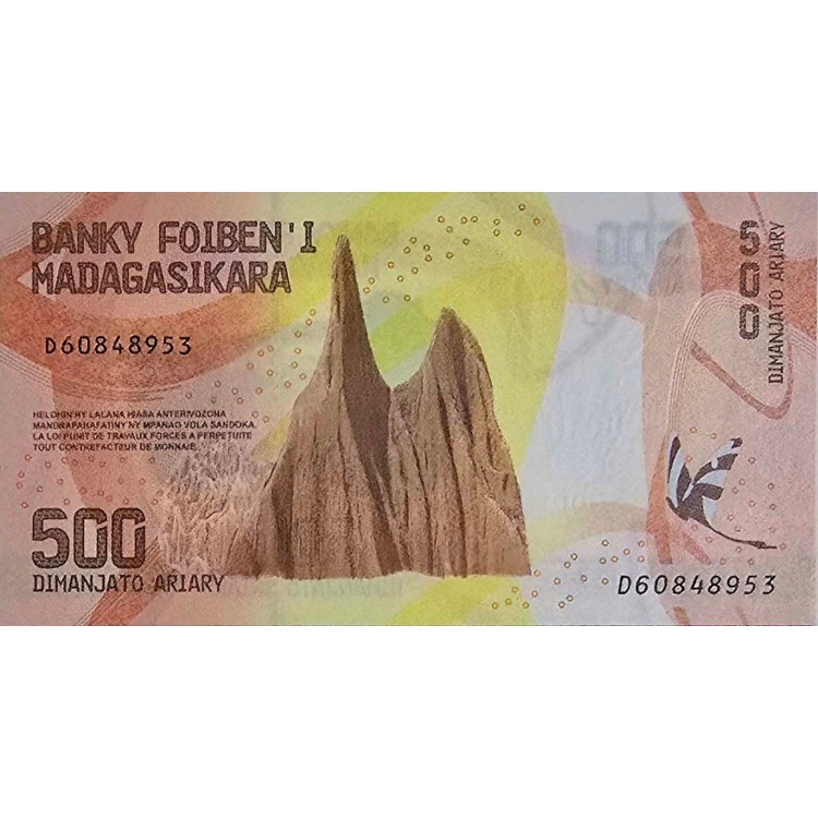 MADAGASKAR 500 ARİARY PİK P-99/a YIL 2017 KONDİSYON 10/10