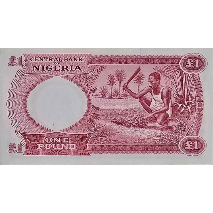 NİJERYA 1 POUND PİK P-8 YIL 1967  KONDİSYON 10/10 