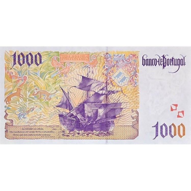 PORTEKİZ 1.000 ESCUDOS 2000 P#188d  KONDİSYON 10/10