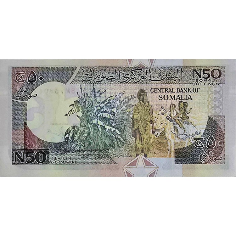 SOMALİ 50 SHİLİN PİK R-2 YIL 1991 KONDİSYON 10/10