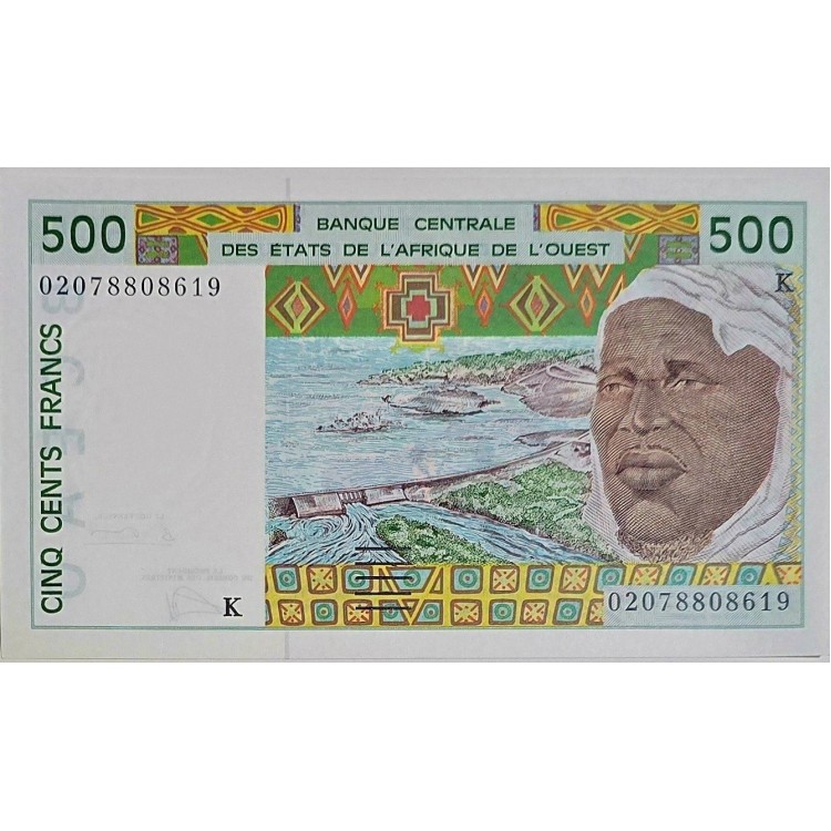 BATI AFRİKA DEVLETLERİ 500 FRANCS(SENEGAL)  KONDİSYON 10/10