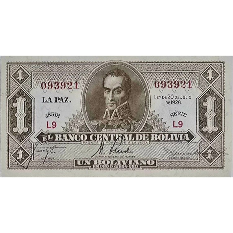 BOLİVYA 1 BOLIVIANOS  KONDİSYON 10/10