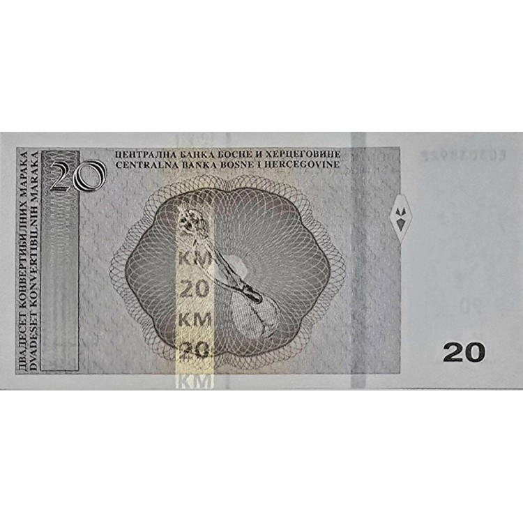 BOSNA HERSEK 20 CONVERTİPLE MARAKA PİK P-83a YIL 2012 KONDİSYON 10/10 