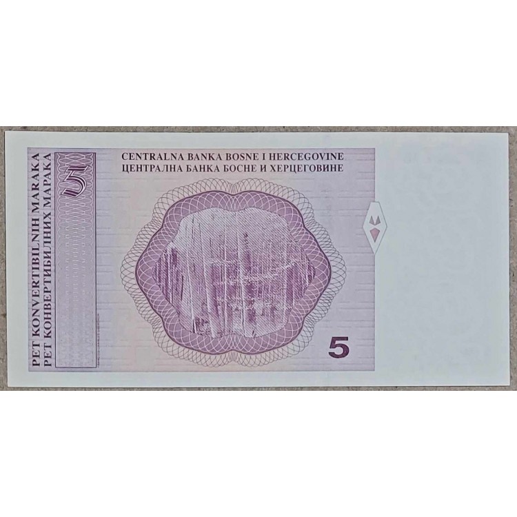 BOSNA HERSEK 5 CONVERTİPLE MARAKA PİK P-61 YIL 1998 KONDİSYON 10/10