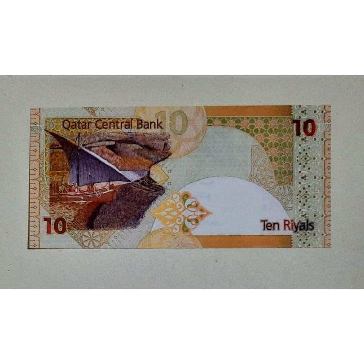 KATAR 10 RİYAL PİK P-22 YIL 2003 KONDİSYON 10/10 