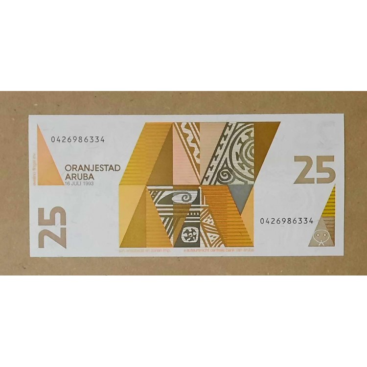  ARUBA 25 FLORIN 1993 P#12  KONDİSYON 10/10 