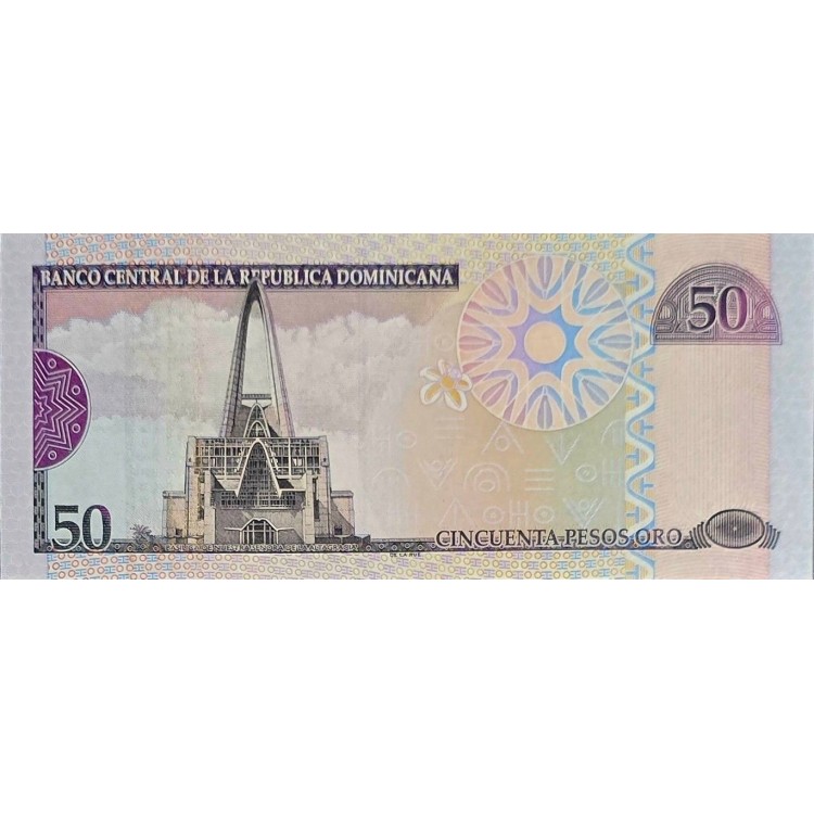 DOMİNİK CUMHURİYETİ 50 PESOS  ORO    KONDİSYON 10/10