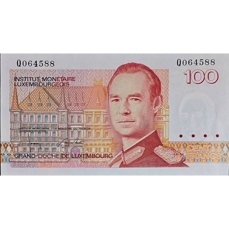 LÜKSEMBURG  100 FRANCS   KONDİSYON 10/10