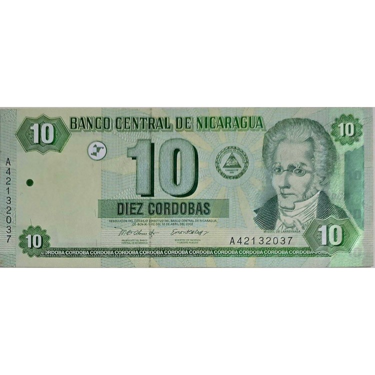 NİKARAGUA 10 CORDOBAS  KONDİSYON 10/9