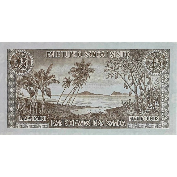 SAMOA  5 PAUNDS (BATI SAMOA) PİK P-15 /CS  YIL 1963/2020 KONDİSYON 10/10 
