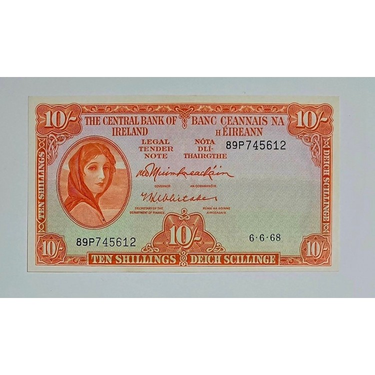 İRLANDA 10 SHİLLİNGS PİK P-63 YIL 1968 KONDİSYON 10/10