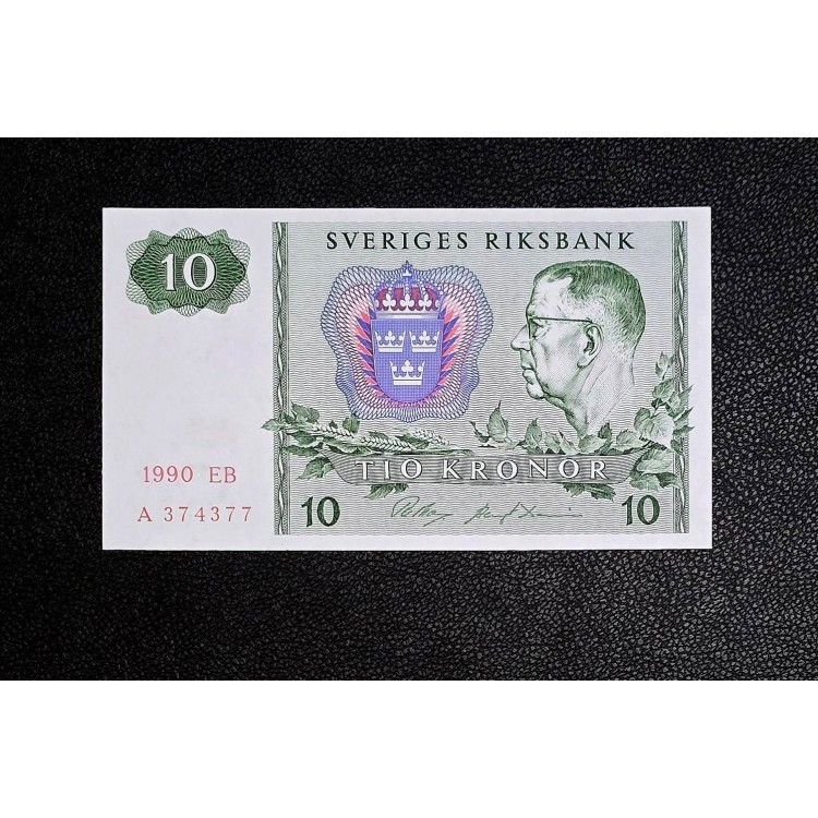 İSVEÇ 10 KRONOR PİK P-52/e,8 YIL 1990 KONDİSYON 10/10
