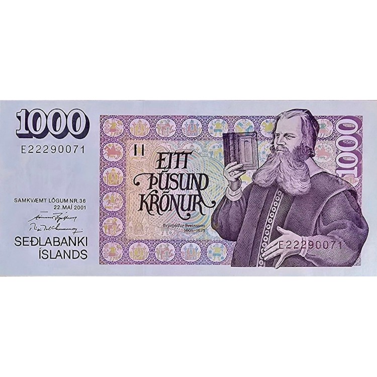 İZLANDA 1000 KRONUR KONDİSYON 10/10