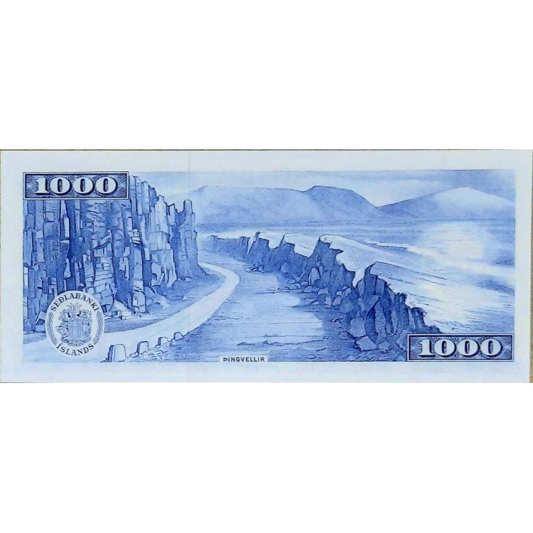 İZLANDA 1000 KRONUR PİK P-46 YIL 1961 KONDİSYON 10/10 