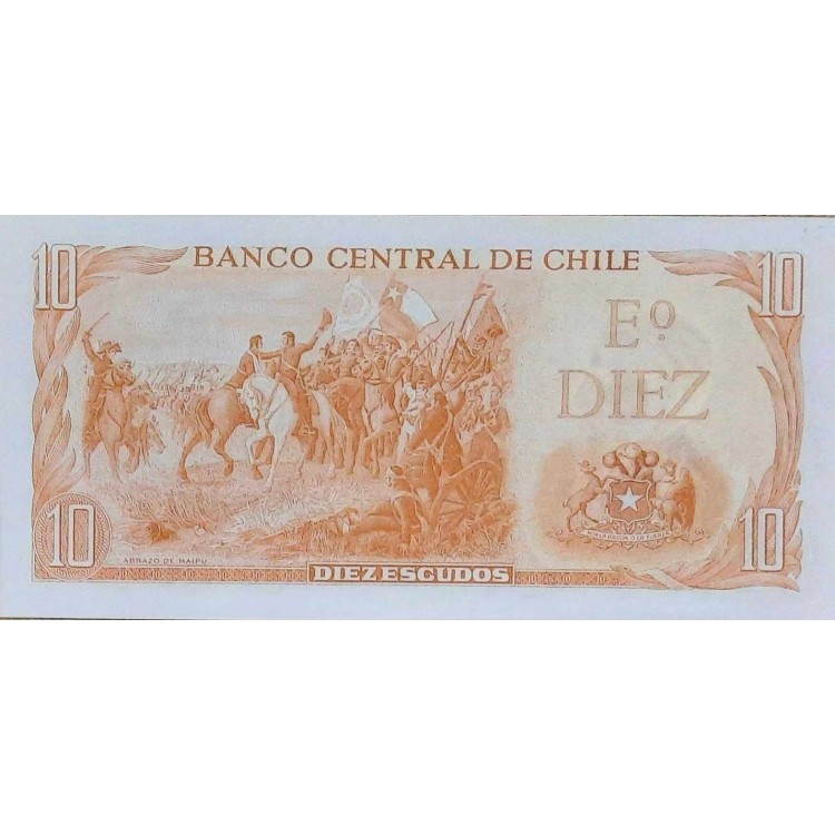 ŞİLİ 10 ESCUDOS PİK P-143/b YIL 1991 KONDİSYON 10/10 