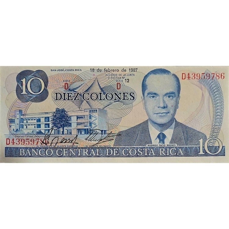 KOSTA RİKA 10 COLONES  KONDİSYON 10/10