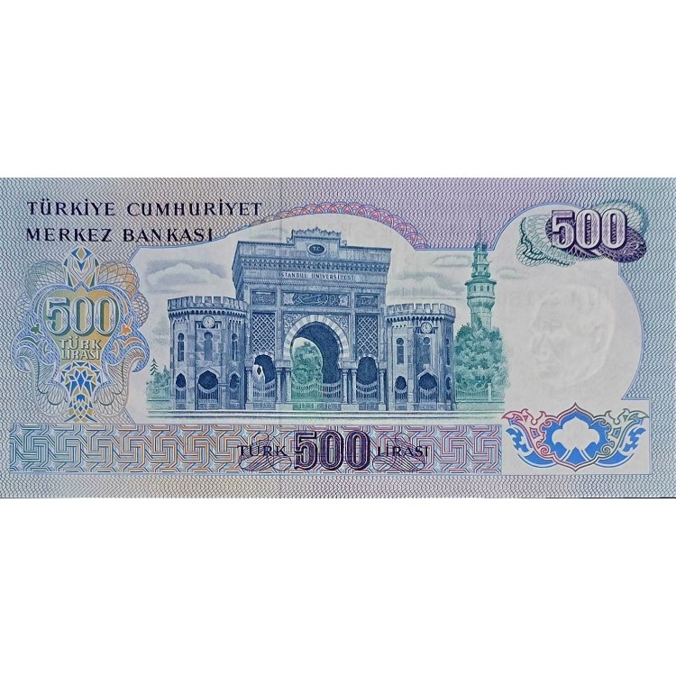 6 EMİSYON 500 LİRA PİK P-190/d  4 TERTİP YIL 1974  KONDİSYON 10/10 