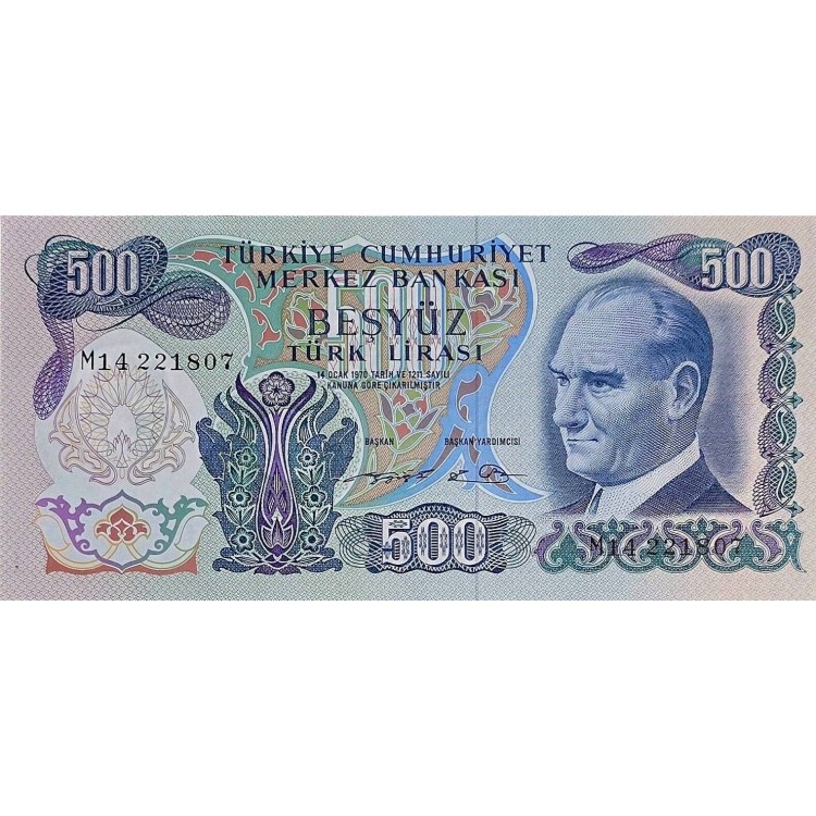 6 EMİSYON 500 LİRA   KONDİSYON 10/10 