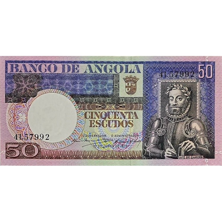 ANGOLA 50 ESCUDOS  KONDİSYON 10/10