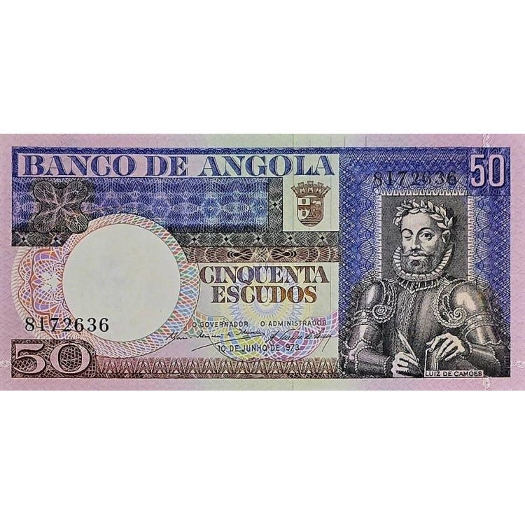 ANGOLA 50 ESCUDOS  KONDİSYON 10/10