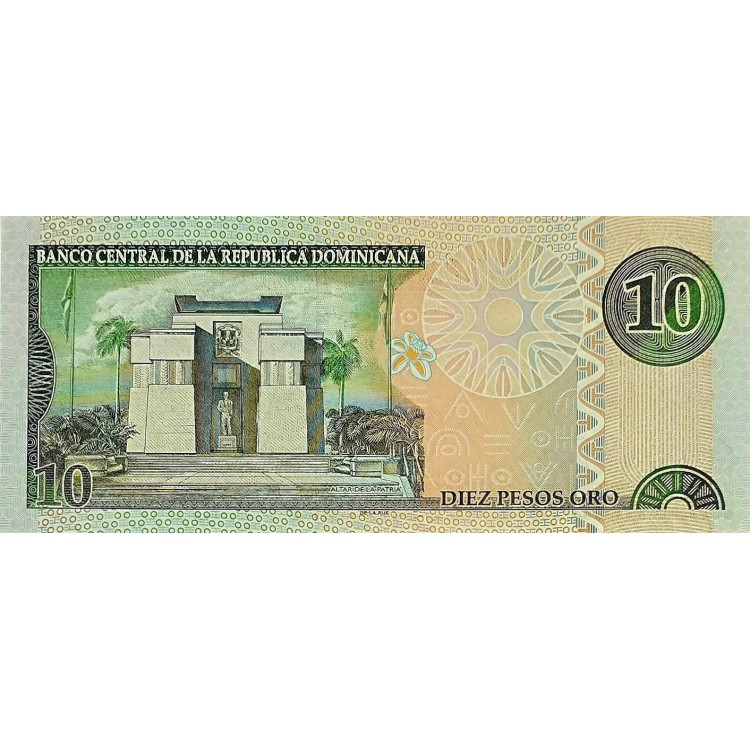 DOMİNİK CUMHURİYETİ 10 PESOS ORO 2002 P#168b KONDİSYON 10/10