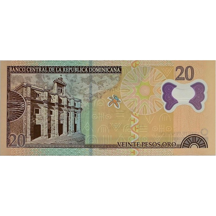 DOMİNİK CUMHURİYETİ 20 PESOS 2009 P#182 KONDİSYON 10/10 POLİMER PARA