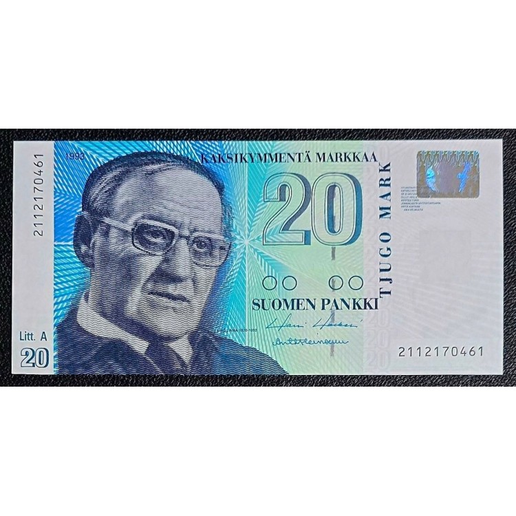 FİNLANDİYA 20 MARKKA 1993 P#123a KONDİSYON 10/10