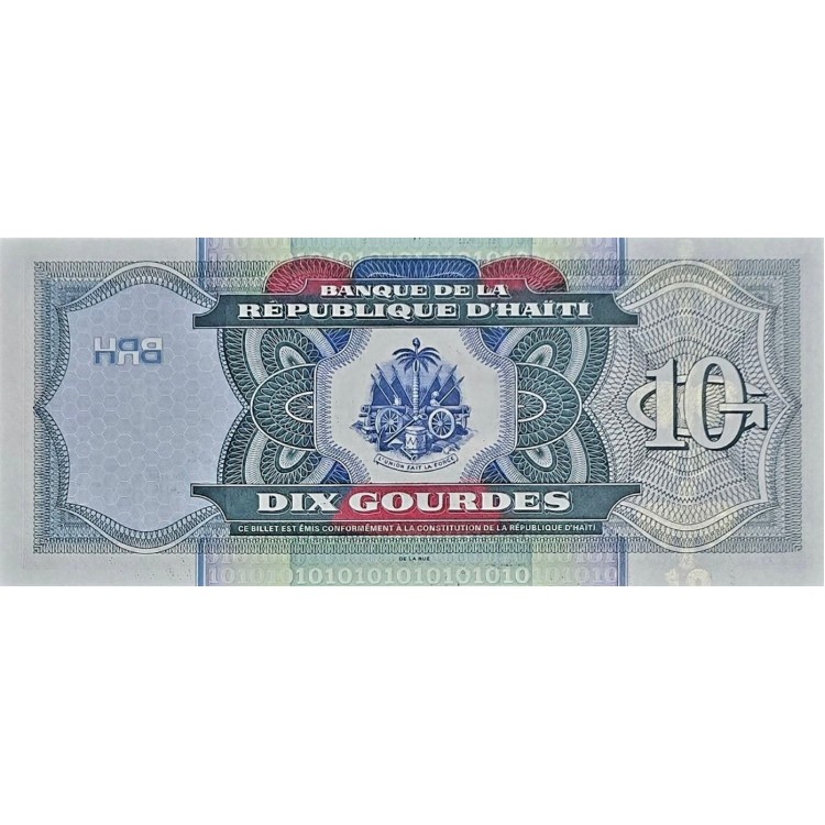 HAİTİ 10 GOURDES PİK P-265a  YIL 2000 KONDİSYON 10/10