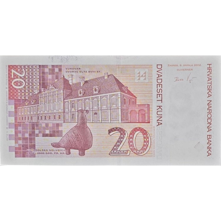 HIRVATİSTAN 20 KUNA PİK 39 YIL 2012 KONDİSYON 10/10