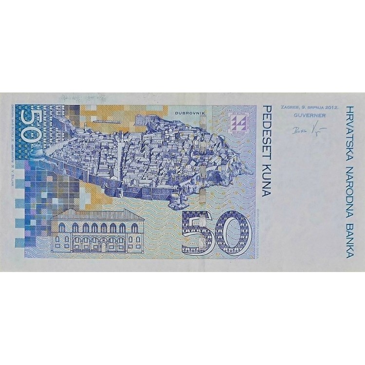 HIRVATİSTAN 50 KUNA PİK 40 /b YIL 2012 KONDİSYON 10/10