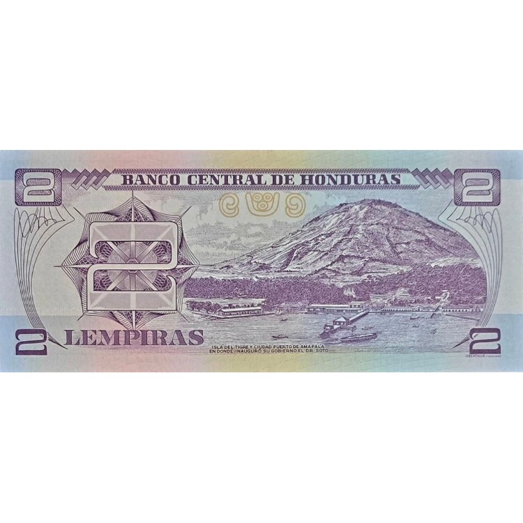 HONDURAS 2 LEMPİRA 2014 P#97/b KONDİSYON 10/10