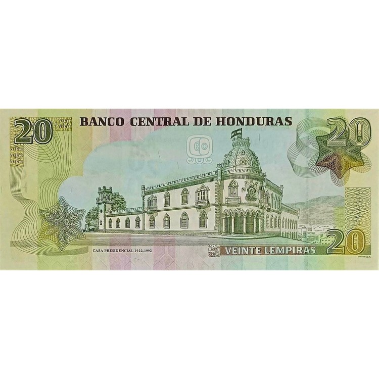 HONDURAS 20 LEMPİRA 2016 P#100 KONDİSYON 10/10