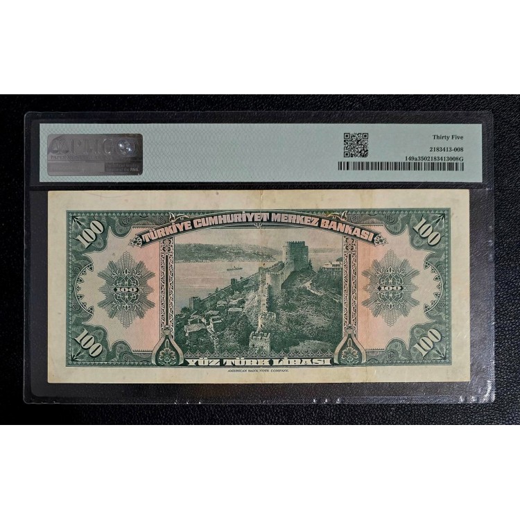 4 EMİSYON 100 LİRA PMG 35 PUAN