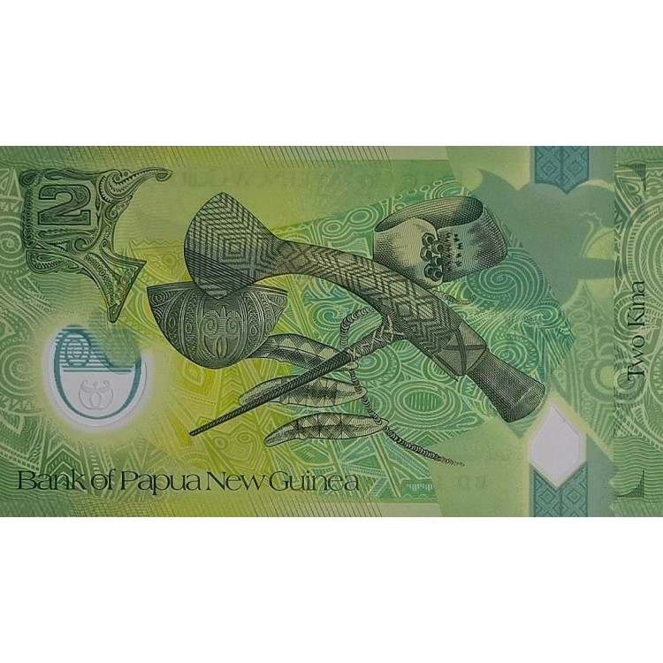 PAPUA  YENİ GİNE 2 KİNA PİK P-50a  YIL 2017 KONDİSYON 10/10