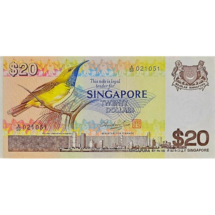 SİNGAPUR 20 DOLLARS  KONDİSYON 10/9,5