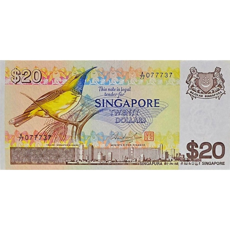 SİNGAPUR 20 DOLLARS  KONDİSYON 10/10